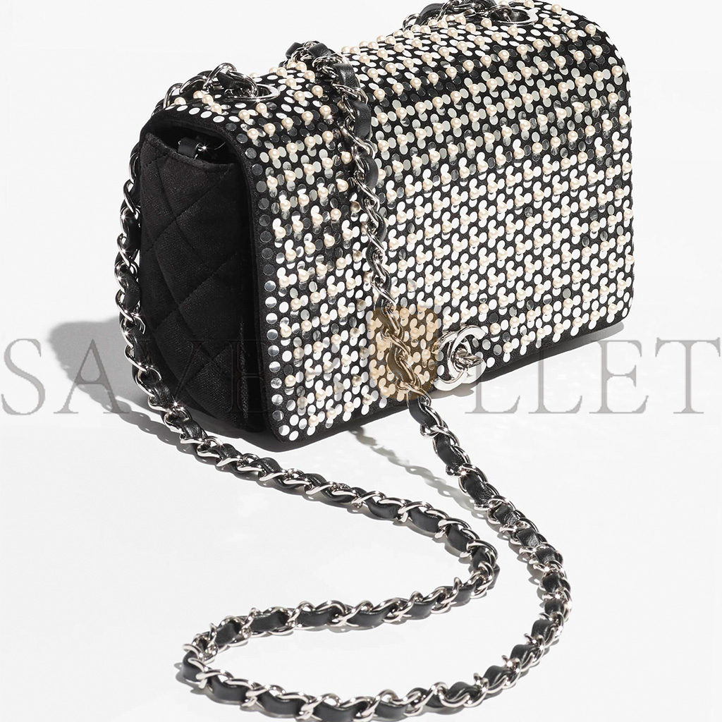 Ch*el master 24p strass flap bag as4142 (20*13*6cm)